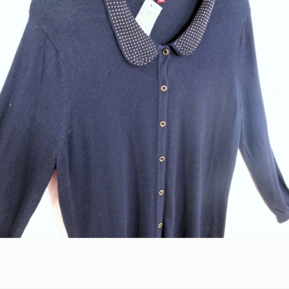 New Merona Studded Peter Pan Collar Cardigan